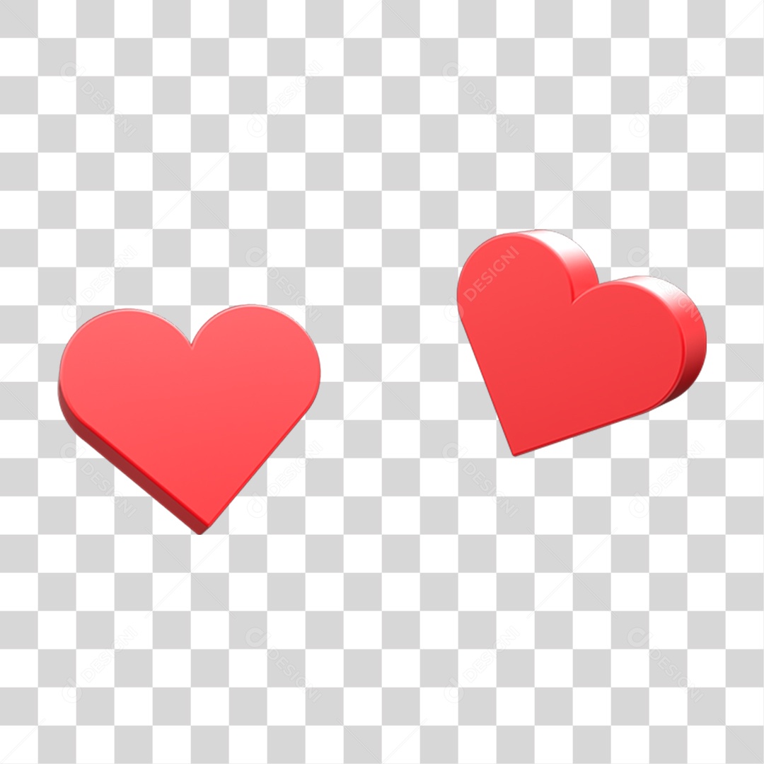 Corações Sinônimo de Amor PNG Transparente