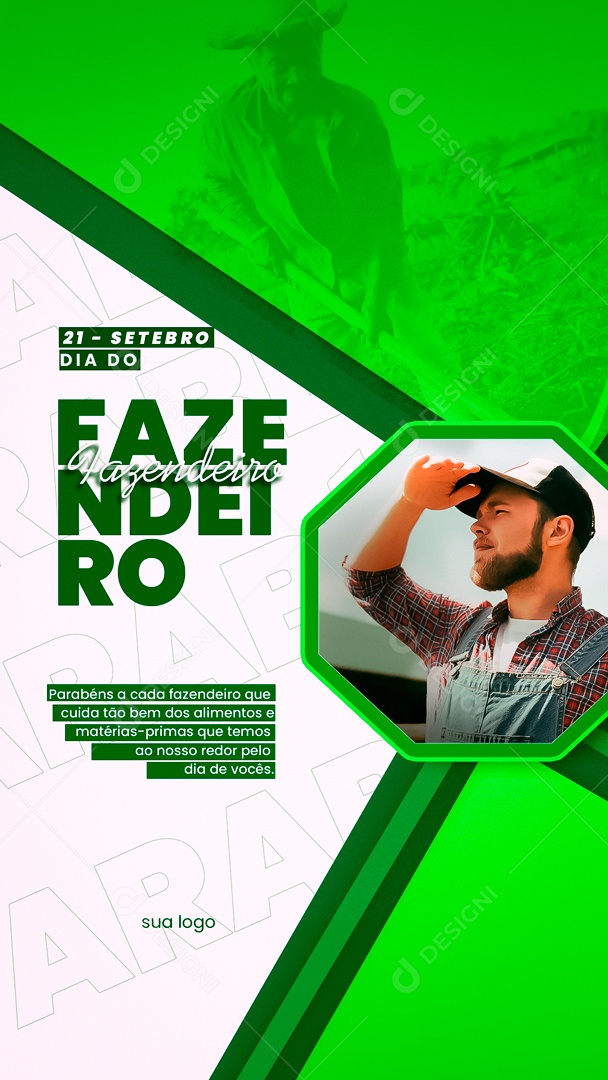 Story 21 De Setembro Dia Do Fazendeiro Social Media PSD Editável