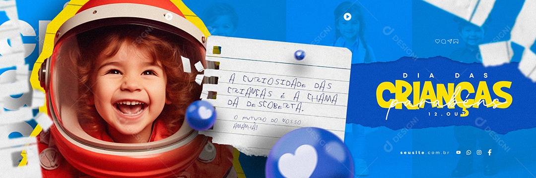 Carrossel Dia Das Crianças 12 de Outubro Social Media PSD Editável