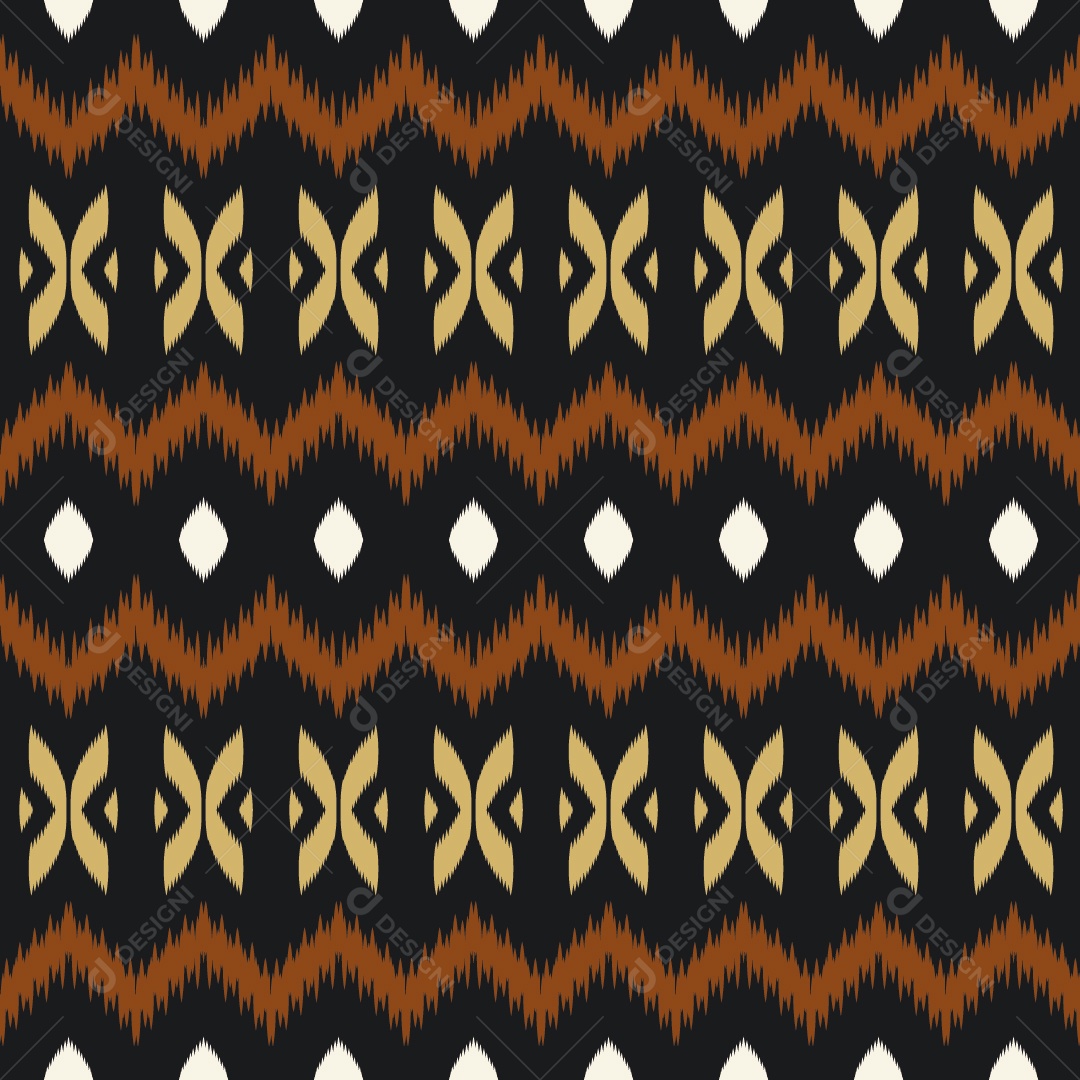 Padrão Tribal Colorido Ilustração Vetor EPS