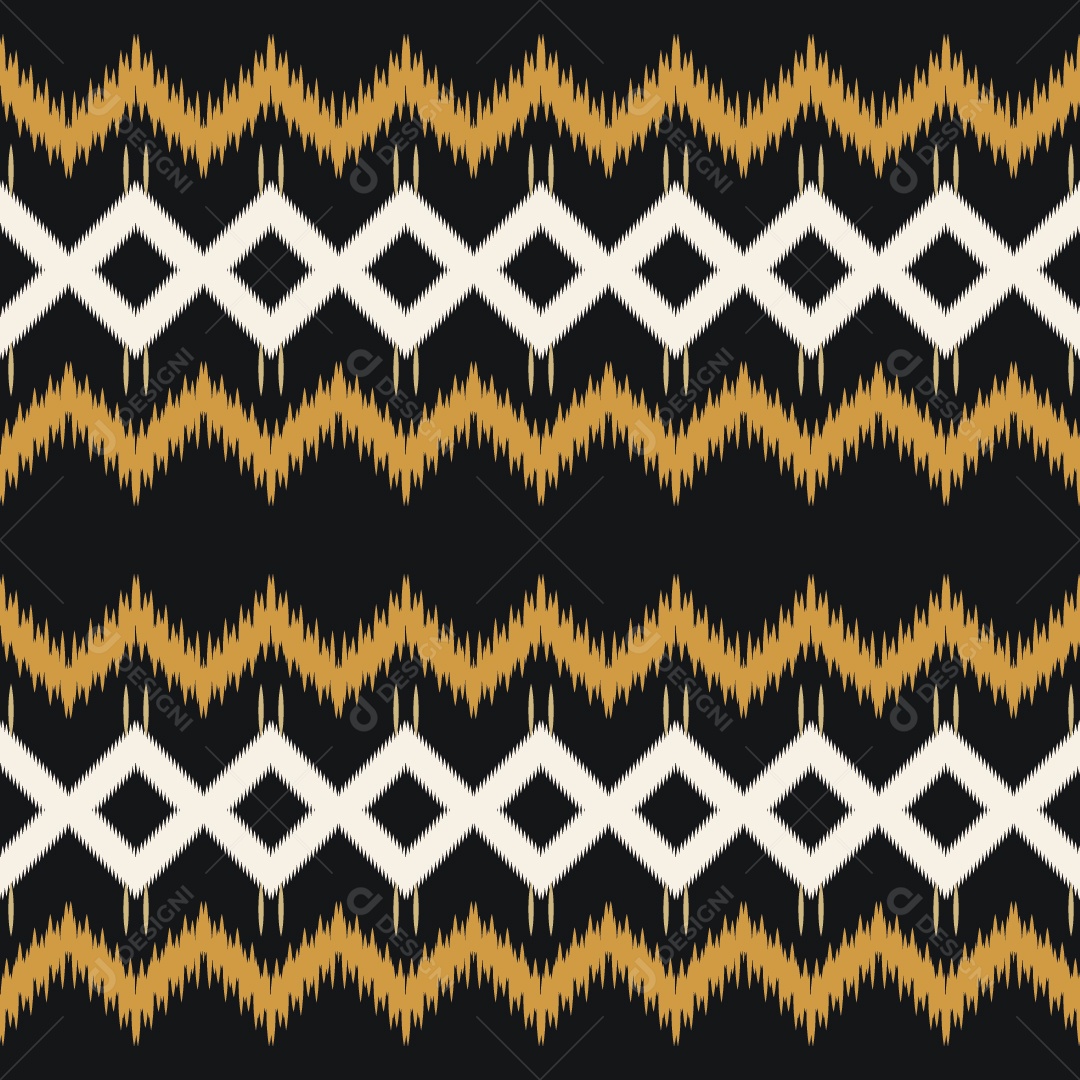 Padrão Tribal Colorido Ilustração Vetor EPS