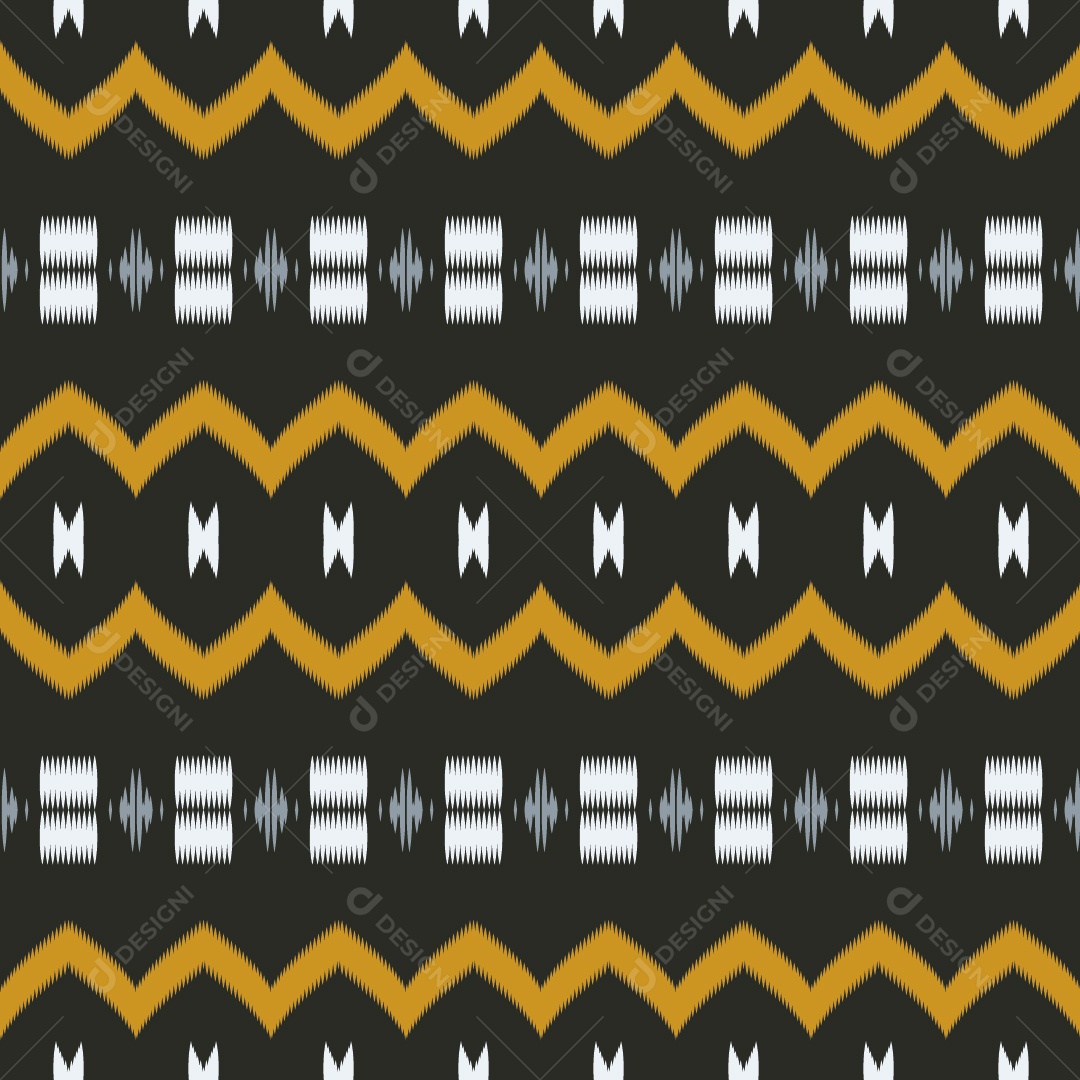 Padrão Tribal Colorido Ilustração Vetor EPS