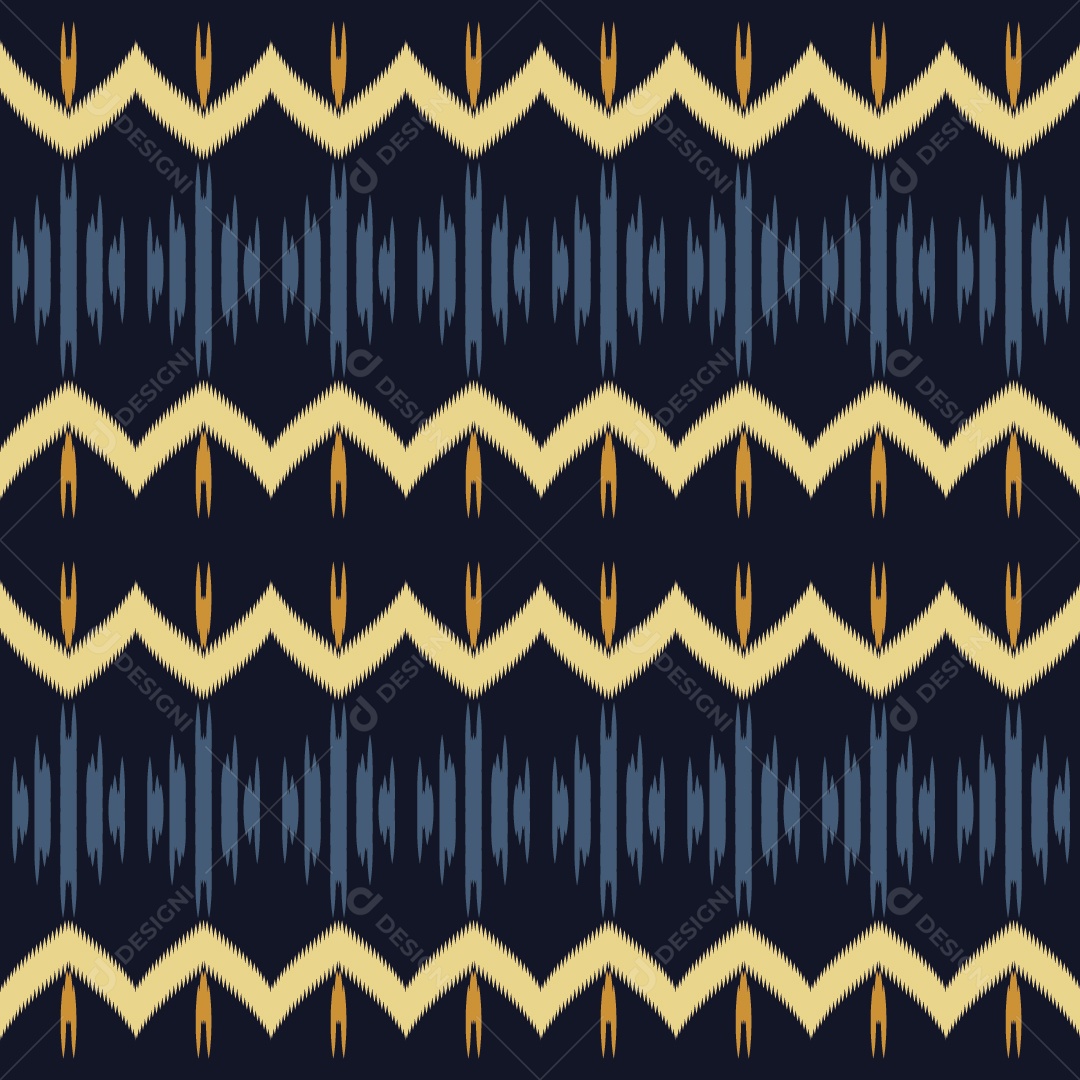 Padrão Tribal Colorido Ilustração Vetor EPS