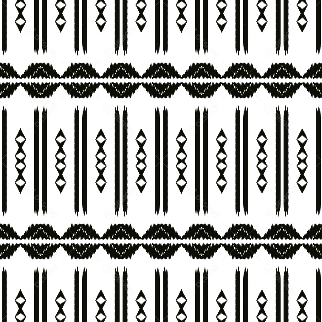 Padrão Tribal Colorido Ilustração Vetor EPS