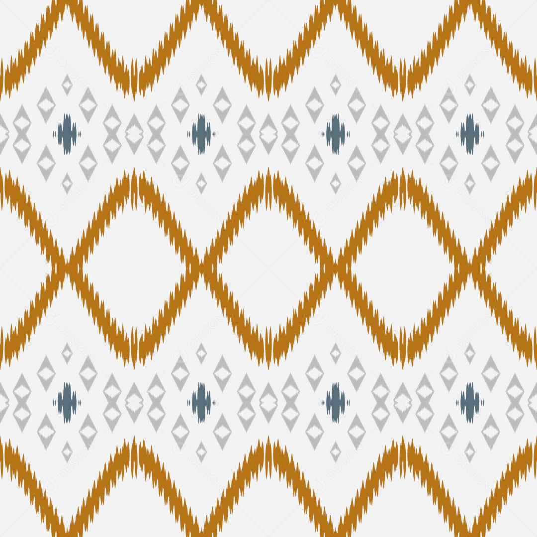 Ilustração Padrão Tribal Tradicional Colorido Vetor EPS