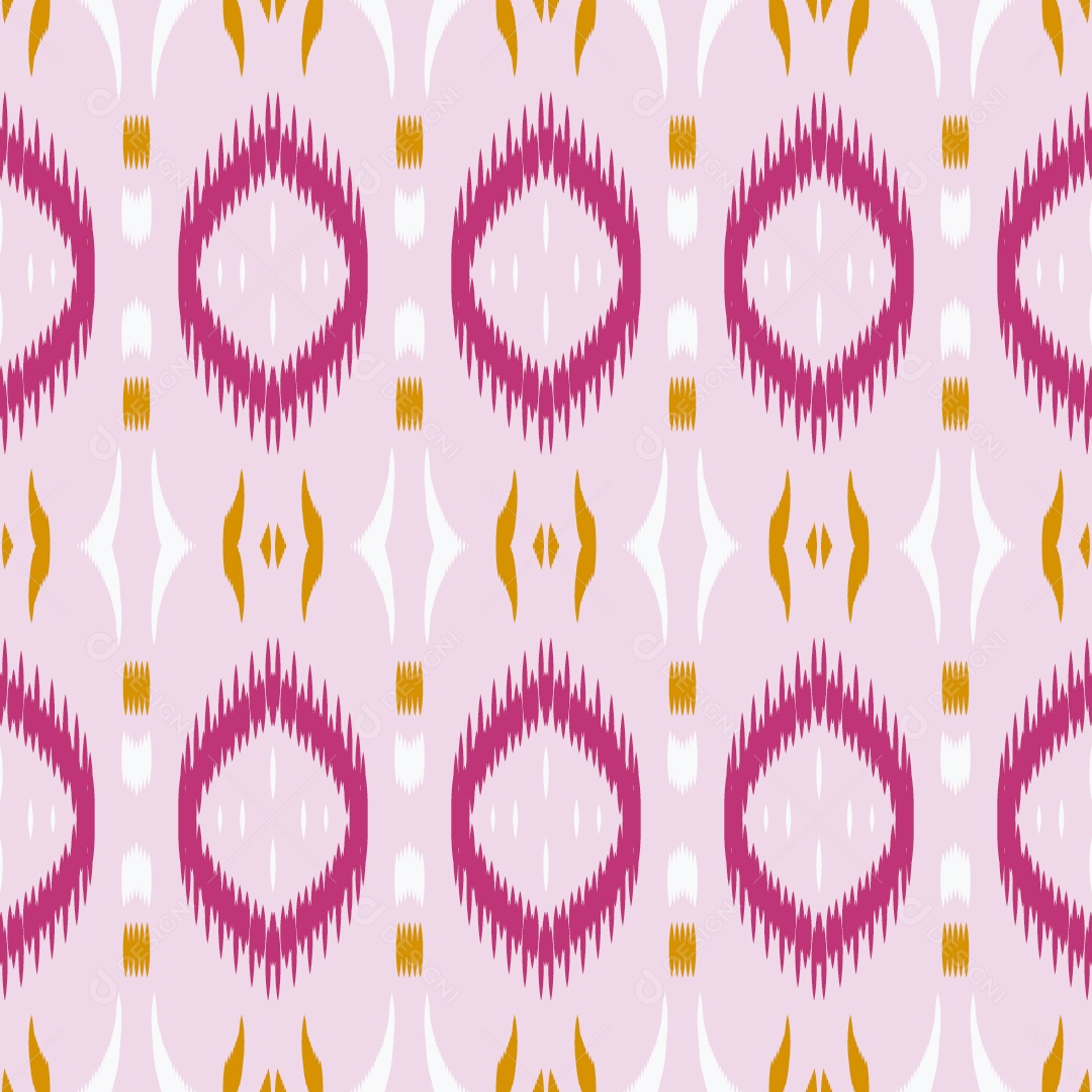 Ilustração Padrão Tribal Tradicional Colorido Vetor EPS