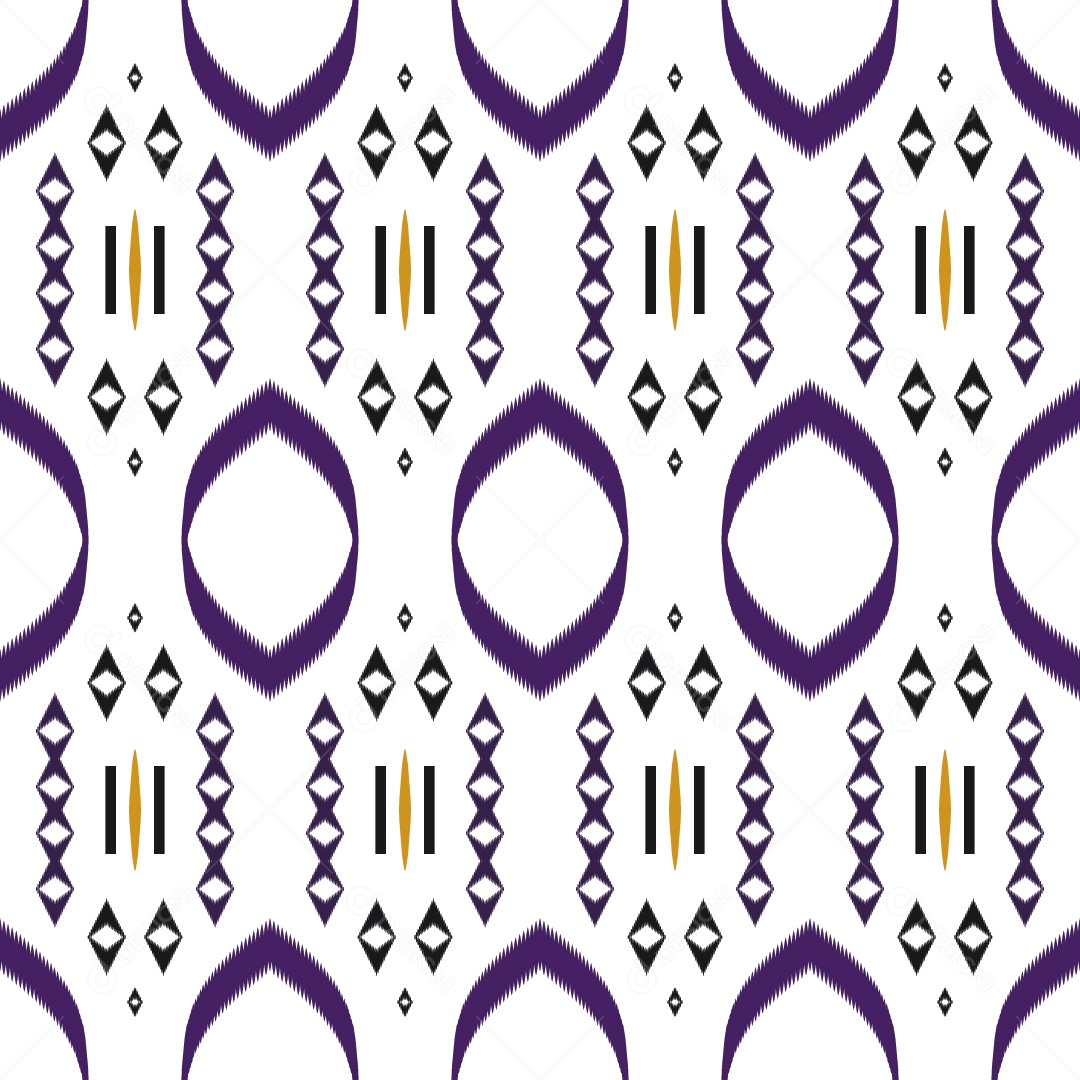 Ilustração Padrão Tribal Tradicional Colorido Vetor EPS