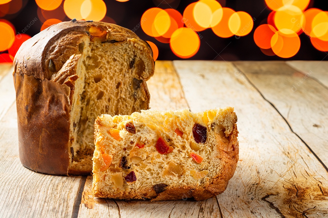 Panetone, sobremesa tradicional com frutas cristalizadas