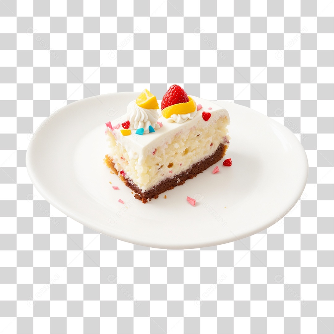 Transparent PNG Birthday Cake Slice