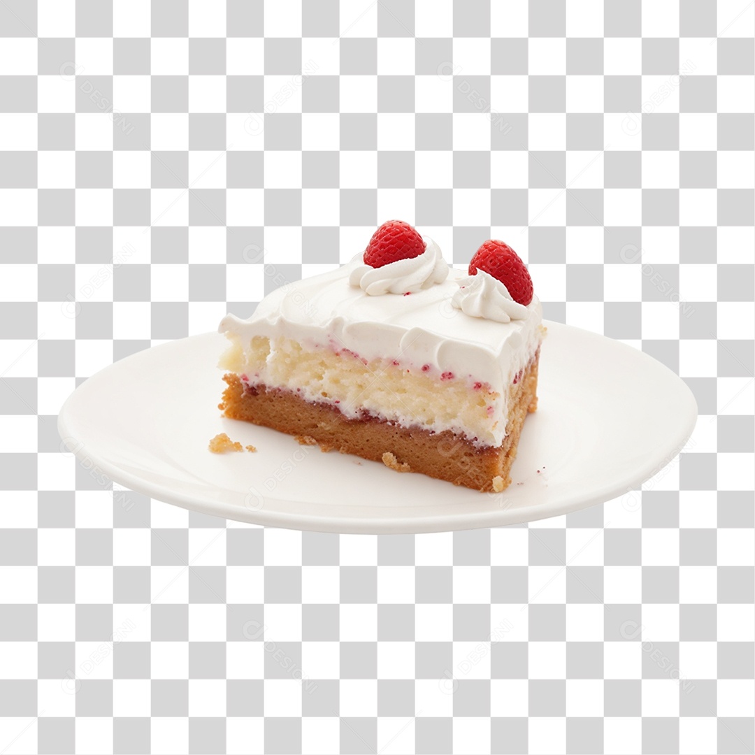 Fatia de Bolo de Aniversário PNG Transparente