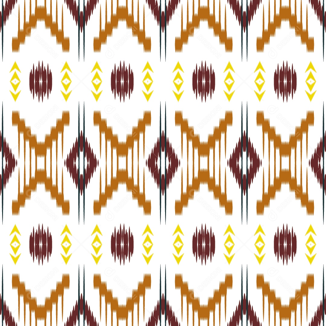 Padrão Tribal Tradicional Colorido Ilustração Vetor EPS