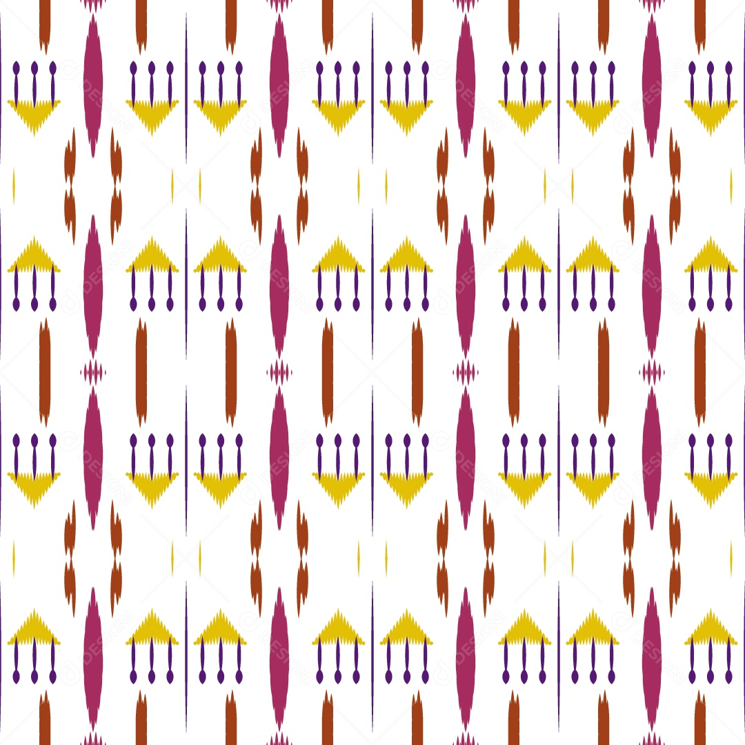 Padrão Tribal Tradicional Colorido Ilustração Vetor EPS