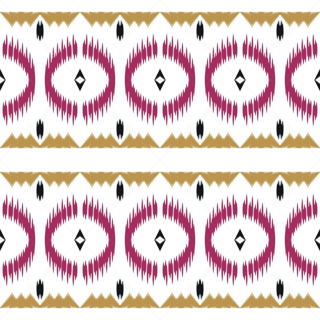 Padrão Tribal Tradicional Colorido Ilustração Vetor EPS