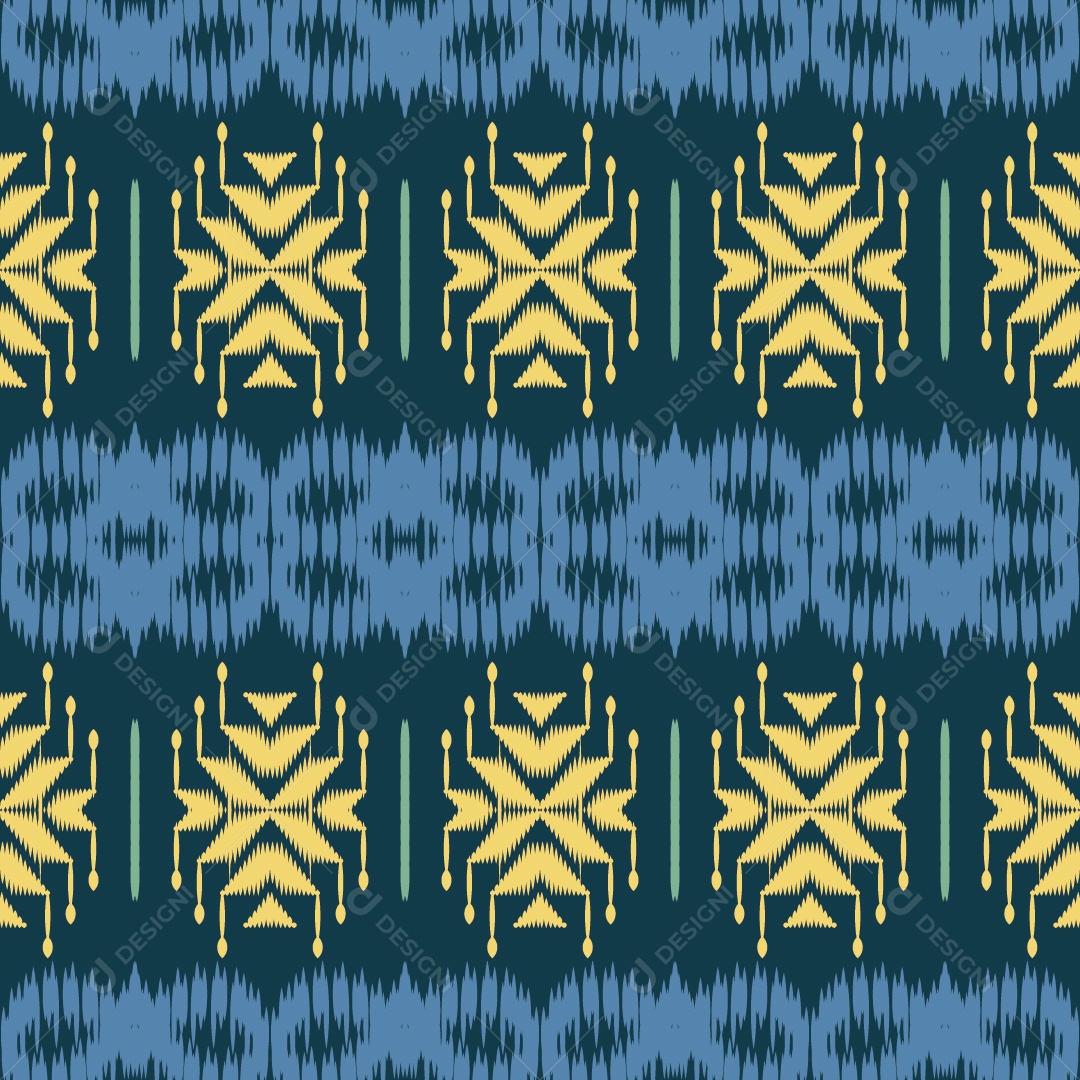 Padrão Tribal Tradicional Colorido Ilustração Vetor EPS