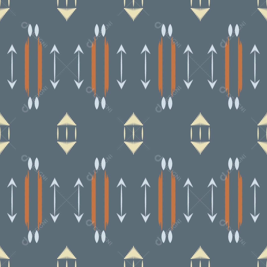 Padrão Tribal Tradicional Colorido Ilustração Vetor EPS