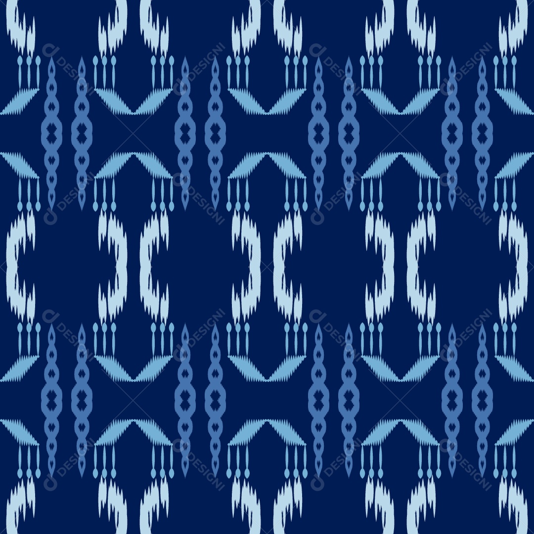 Padrão Tribal Tradicional Colorido Ilustração Vetor EPS