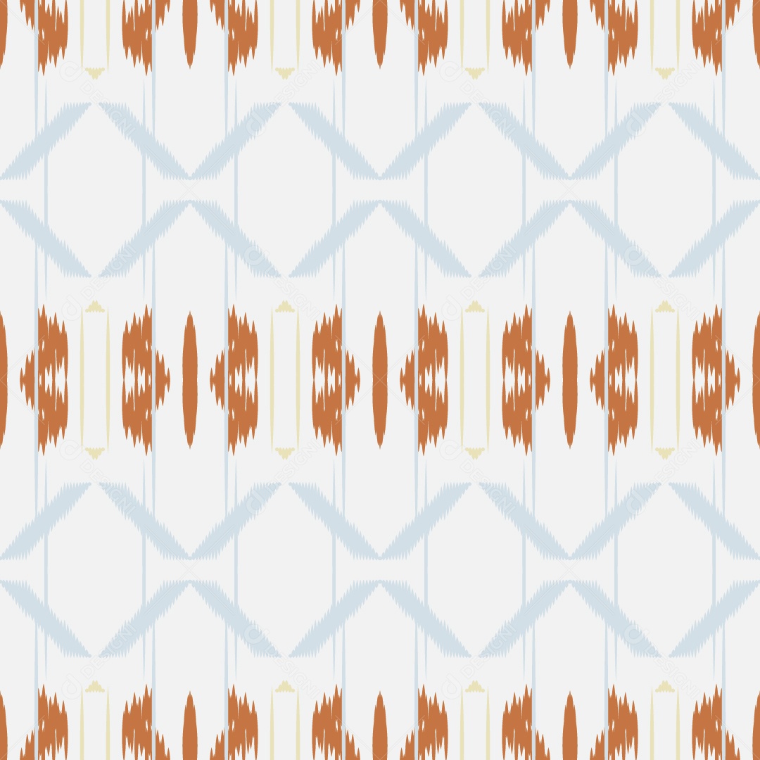 Padrão Tribal Tradicional Colorido Ilustração Vetor EPS