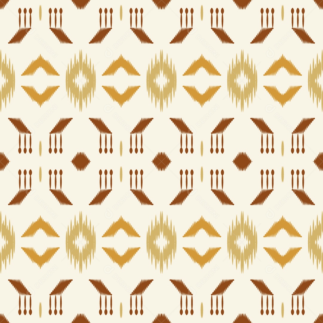 Padrão Tribal Tradicional Colorido Ilustração Vetor EPS