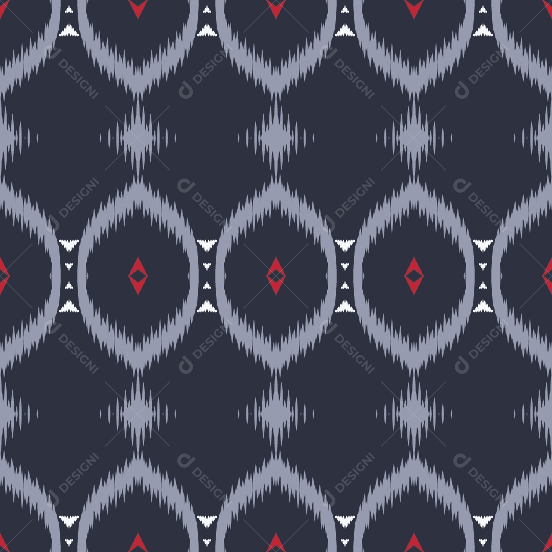 Padrão Tribal Tradicional Colorido Ilustração Vetor EPS