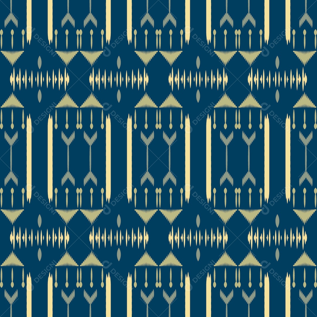 Padrão Tribal Tradicional Colorido Ilustração Vetor EPS