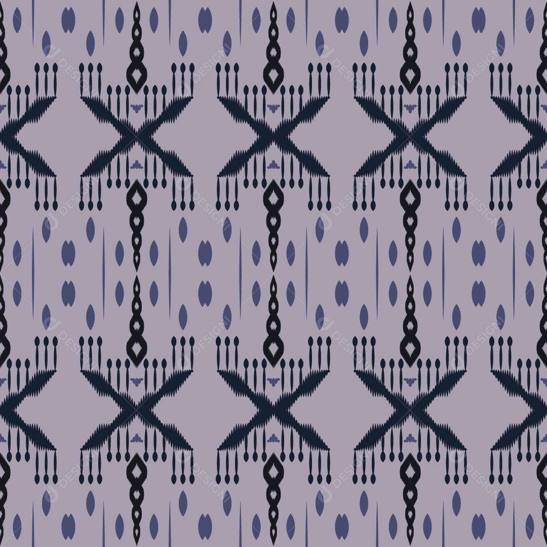 Padrão Tribal Tradicional Colorido Ilustração Vetor EPS