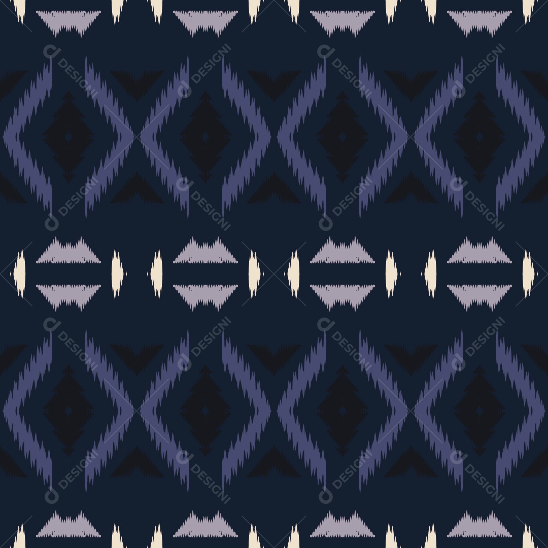 Padrão Tribal Tradicional Colorido Ilustração Vetor EPS