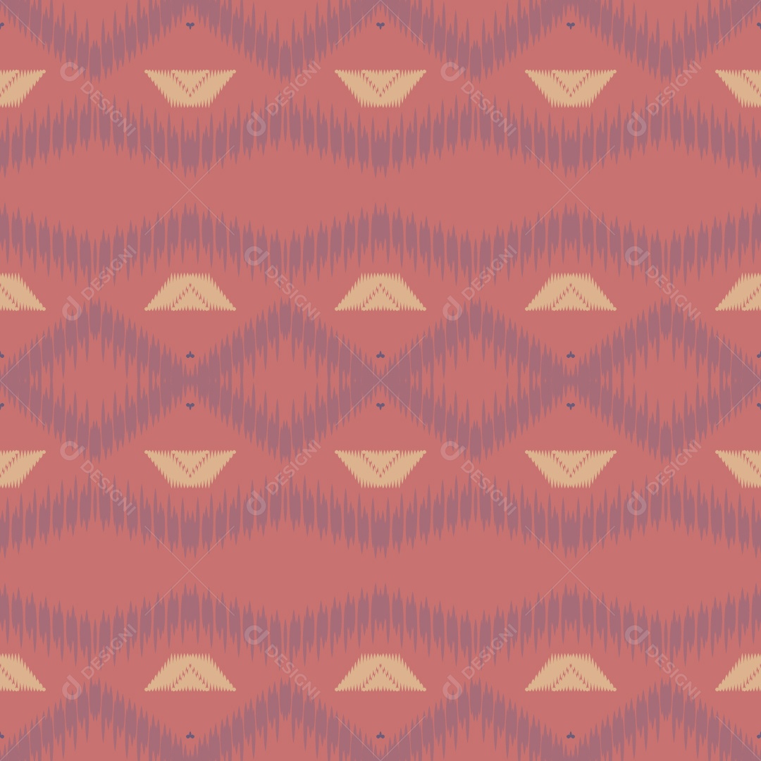 Padrão Tribal Tradicional Colorido Ilustração Vetor EPS