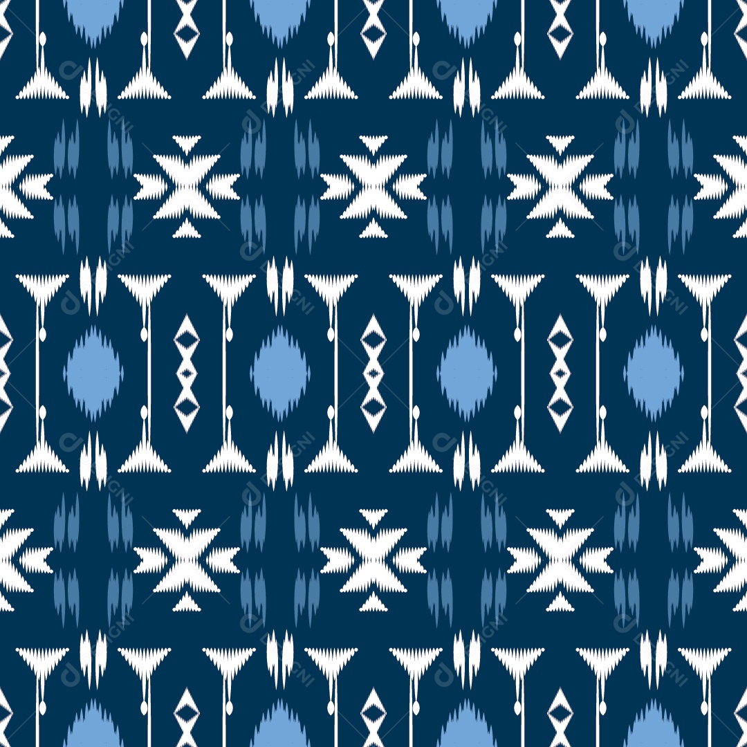 Padrão Tribal Tradicional Colorido Ilustração Vetor EPS