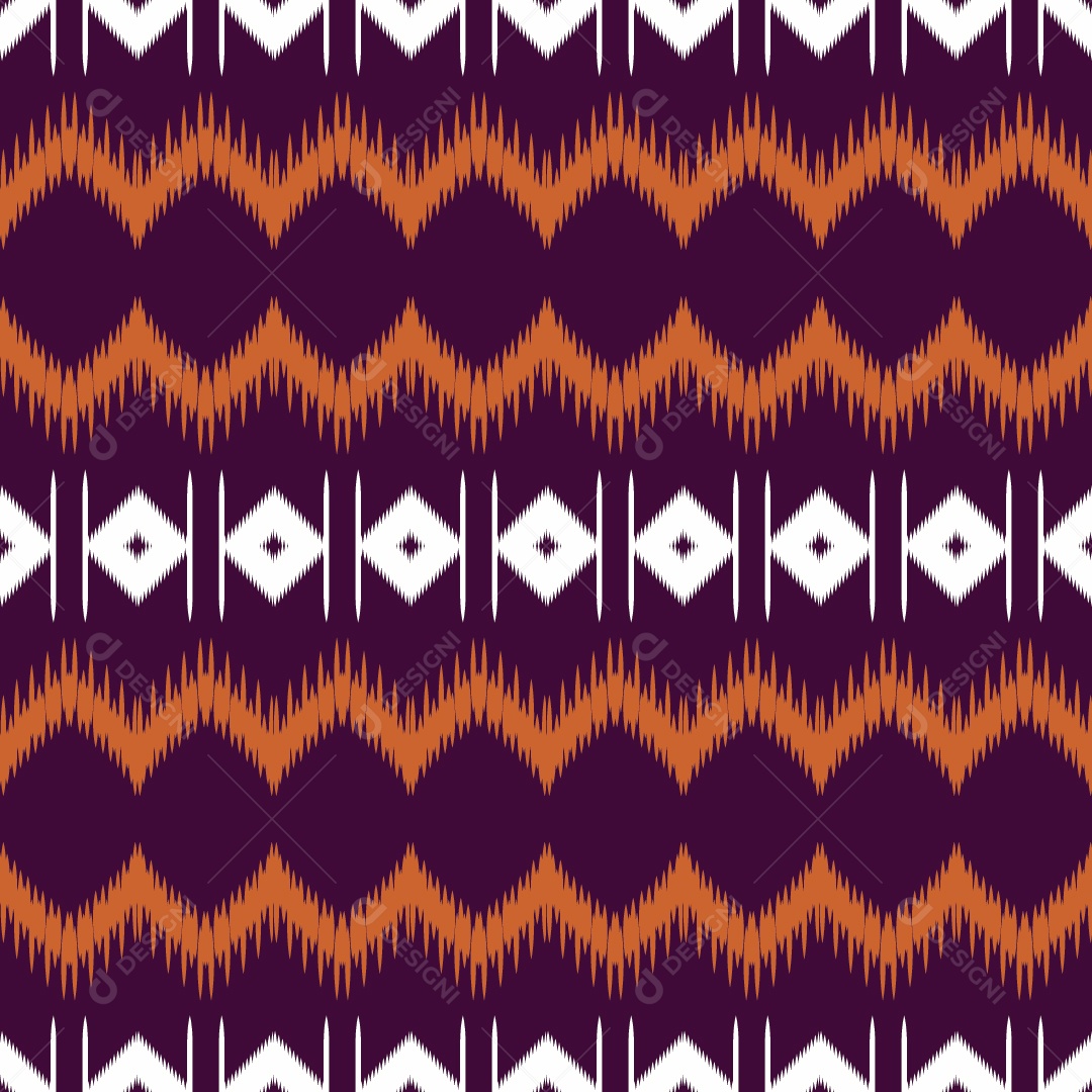 Padrão Tribal Tradicional Colorido Ilustração Vetor EPS