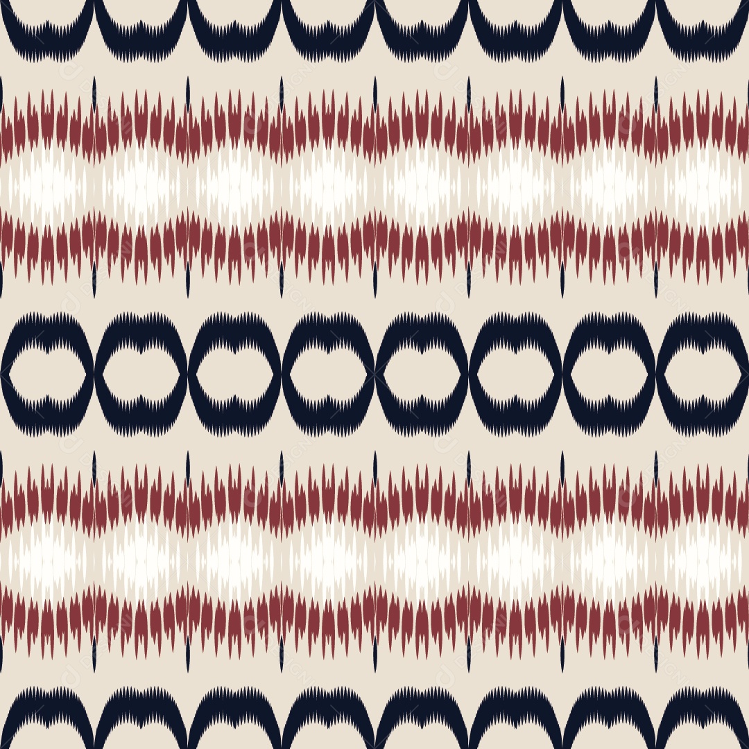 Padrão Tribal Tradicional Colorido Ilustração Vetor EPS