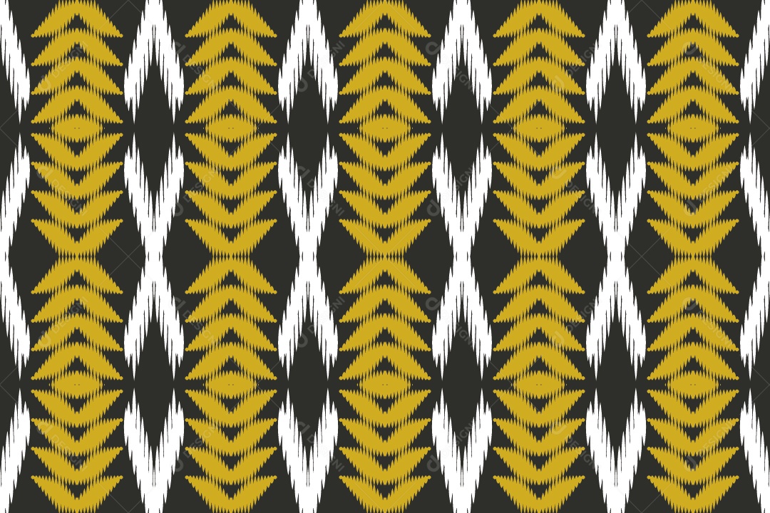 Ilustração Tribal Tradicional Colorido Vetor EPS