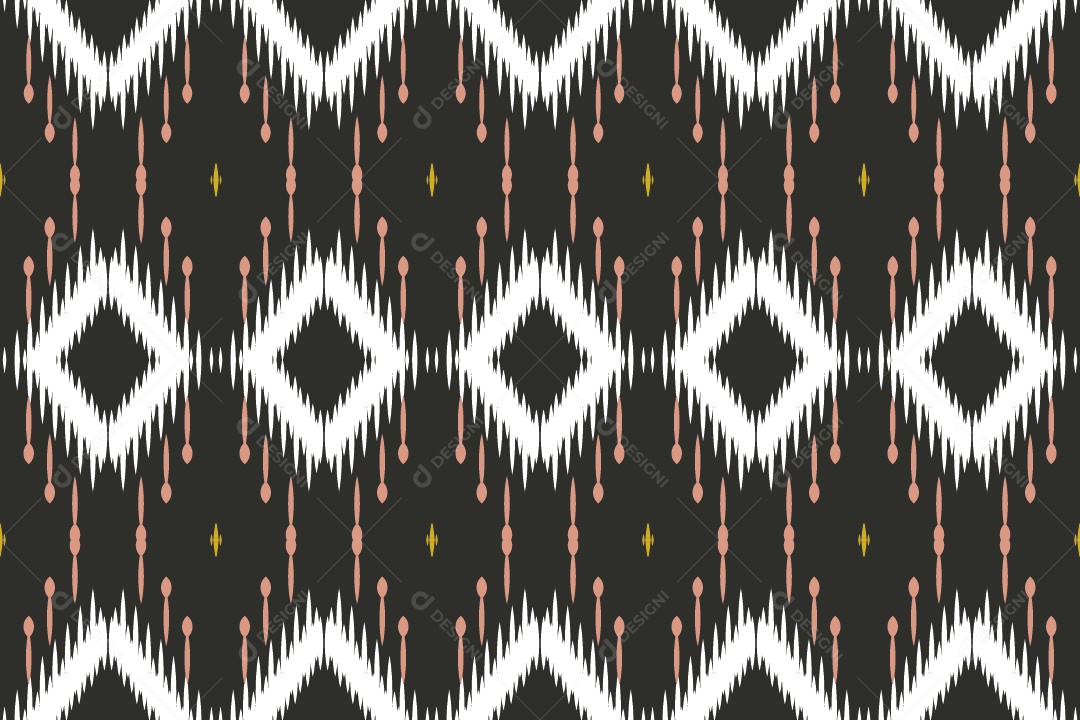 Ilustração Tribal Tradicional Colorido Vetor EPS