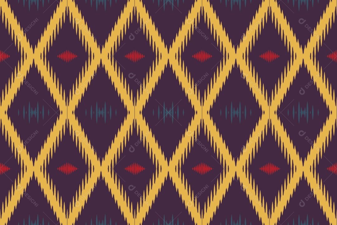 Ilustração Tribal Tradicional Colorido Vetor EPS