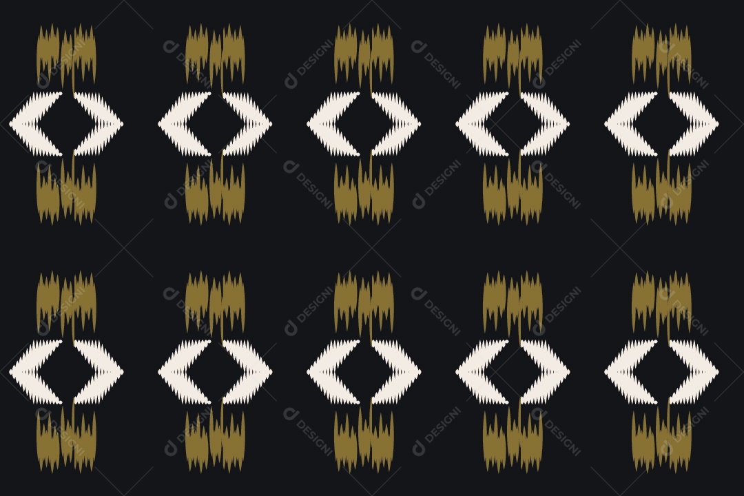 Ilustração Tribal Tradicional Colorido Vetor EPS