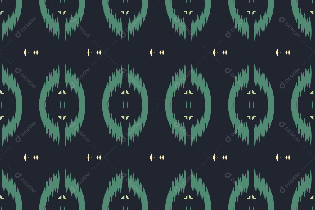 Ilustração Tribal Tradicional Colorido Vetor EPS