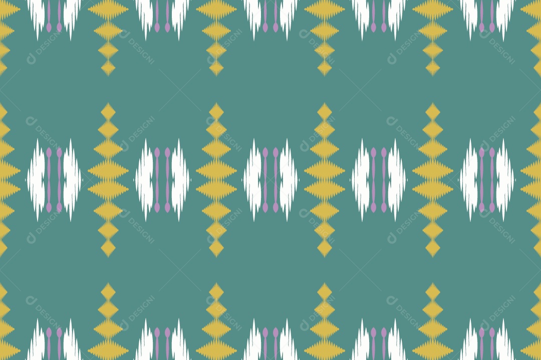 Ilustração Tribal Tradicional Colorido Vetor EPS