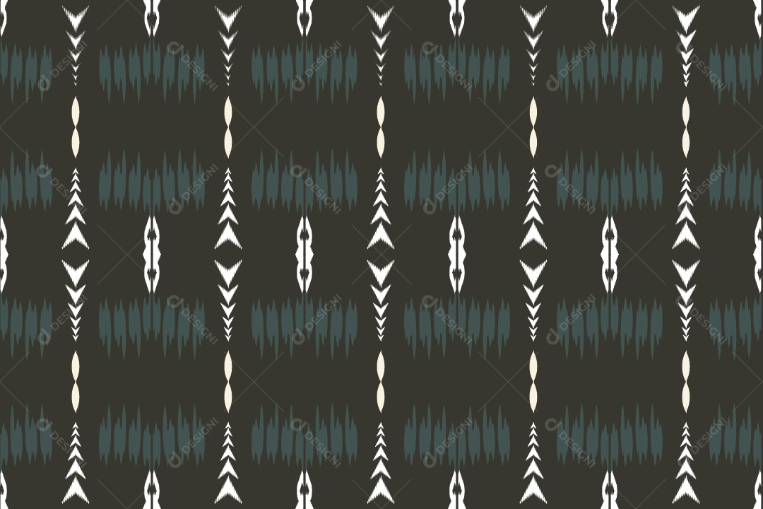 Ilustração Tribal Tradicional Colorido Vetor EPS