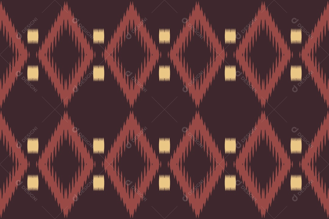 Ilustração Tribal Tradicional Colorido Vetor EPS