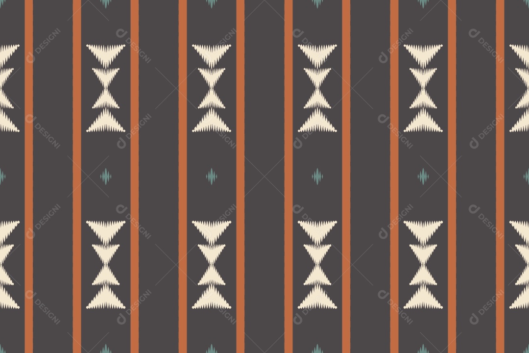 Ilustração Tribal Tradicional Colorido Vetor EPS