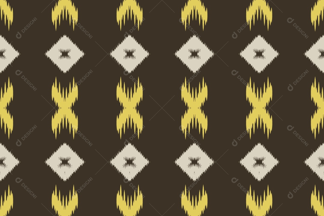 Ilustração Tribal Tradicional Colorido Vetor EPS