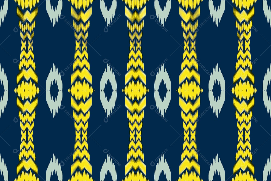 Ilustração Tribal Tradicional Colorido Vetor EPS