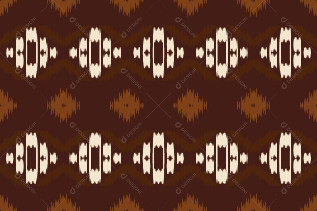 Ilustração Tribal Tradicional Colorido Vetor EPS