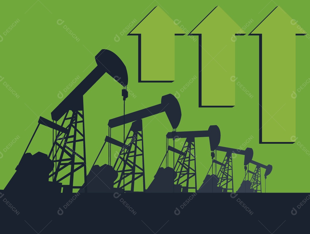 Industria de Petróleo Valorizando Vetor EPS