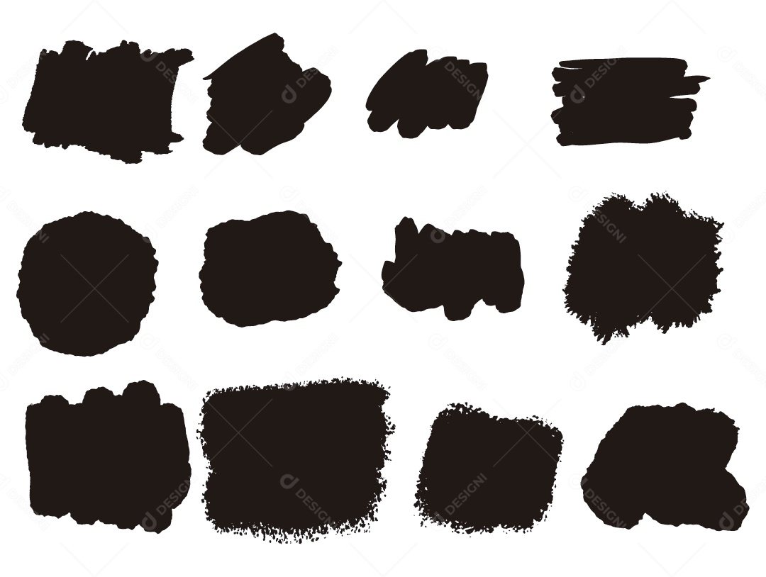 Conjunto de Manchas de Tinta Vetor EPS