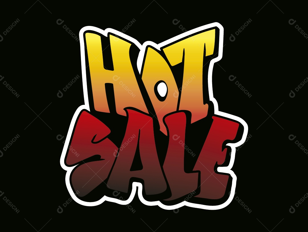 Venda Imperdível Texto Vetor EPS