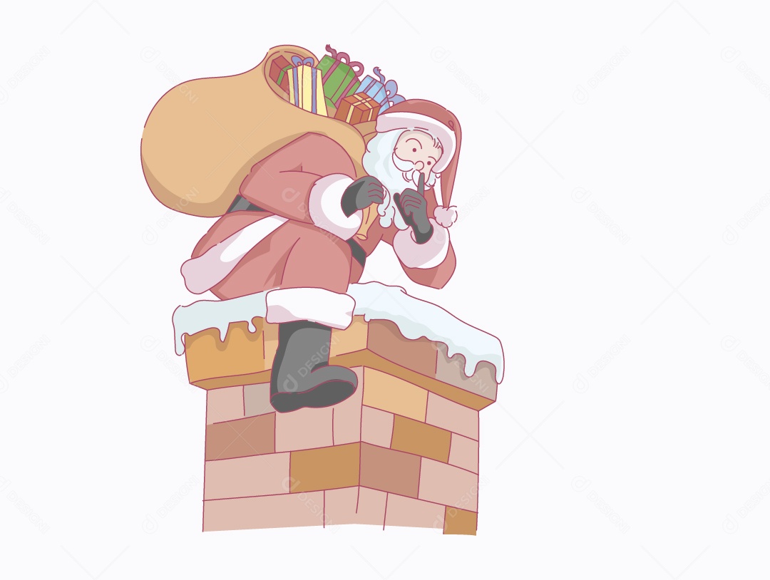 Papai Noel Ilustração Vetor EPS