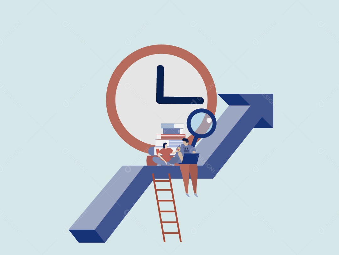 Empresário Buscando Sucesso Vetor EPS