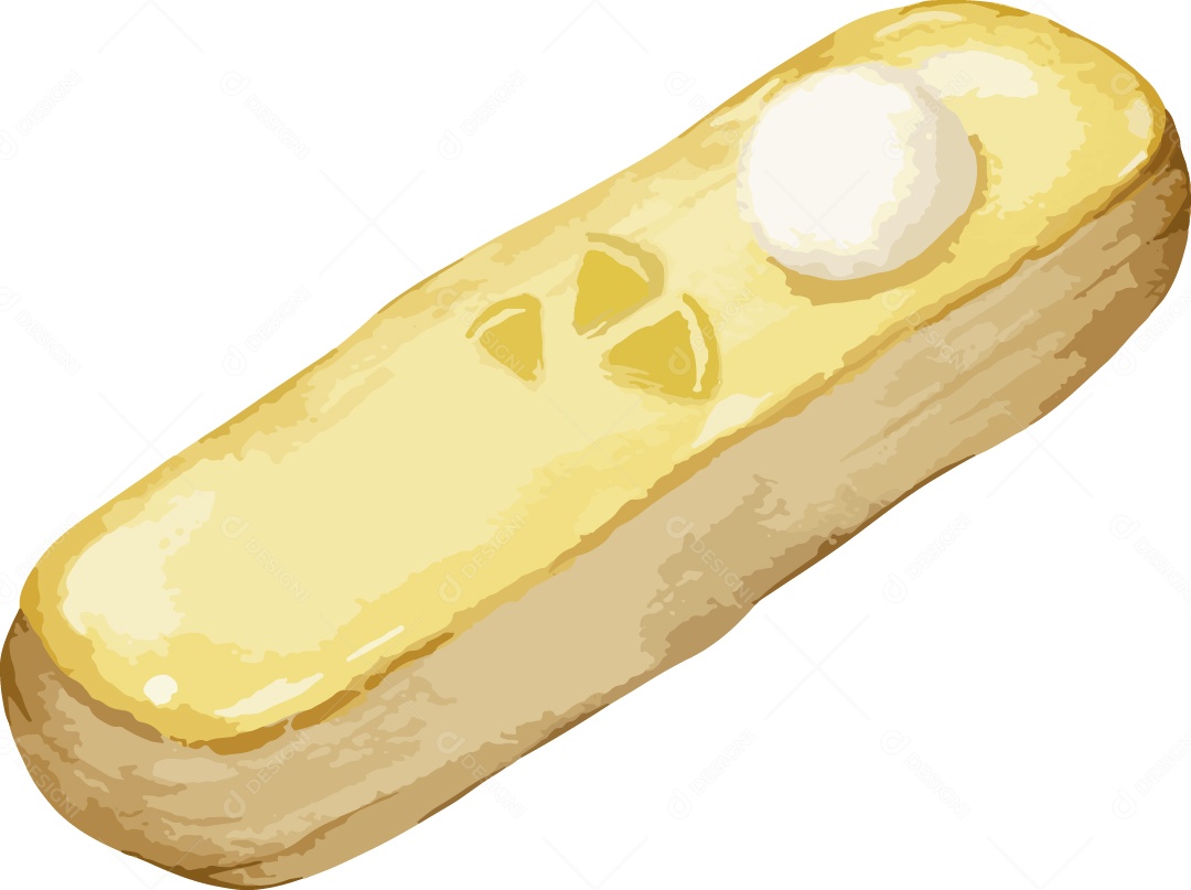 Sobremesa Ilustração em Aquarela Vetor EPS