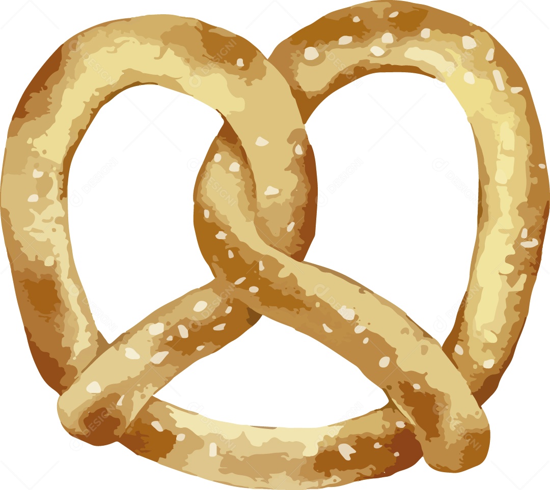 Biscoito Ilustração em Aquarela Vetor EPS