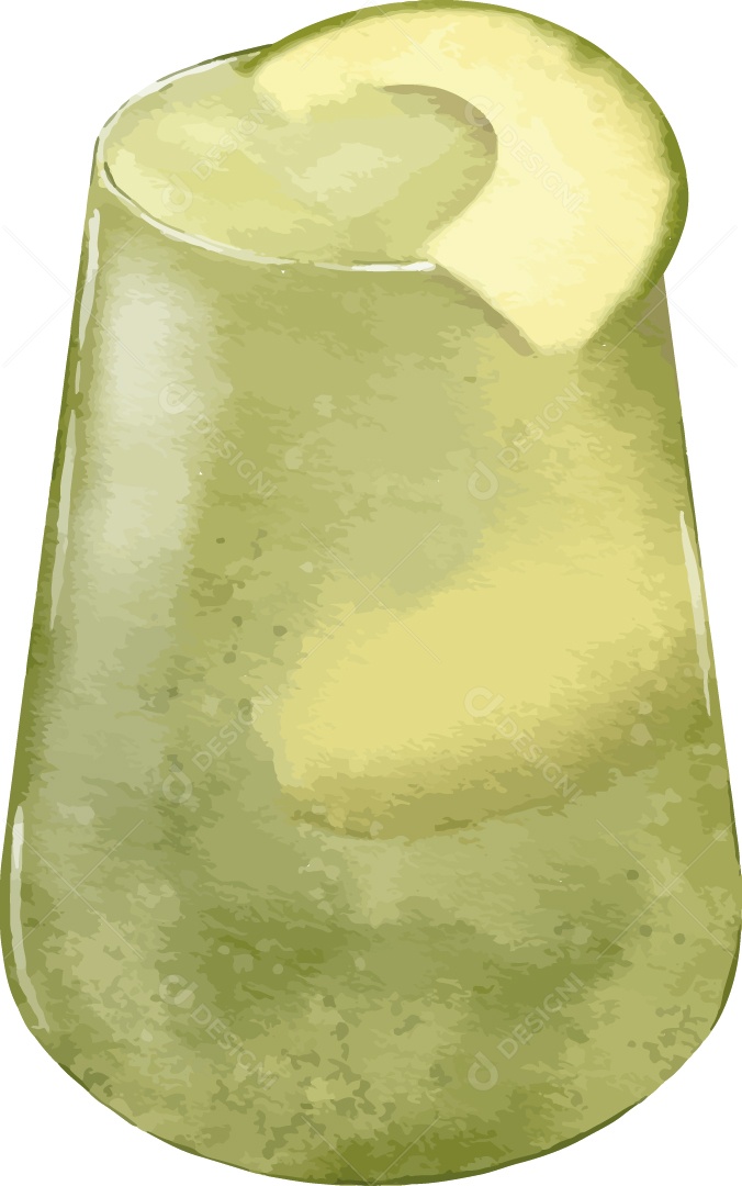 Ilustração de Bebida em Aquarela Vetor EPS